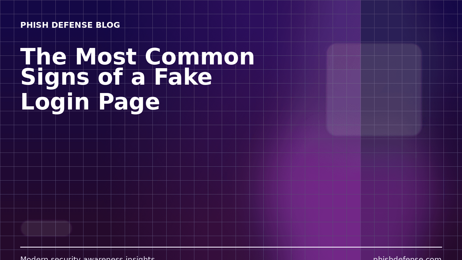 The Most Common Signs of a Fake Login Page